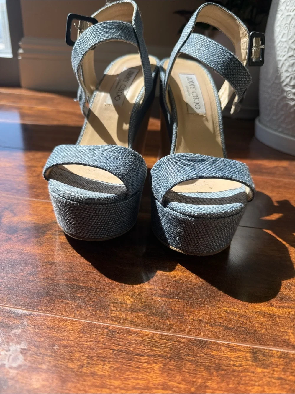 Chunky Platform Ankle-Strap wedge